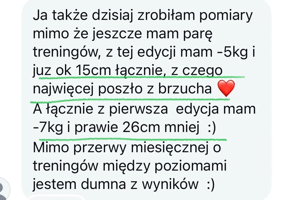 Wiadomość od uczestniczki programu