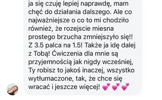 Wiadomość od uczestniczki programu
