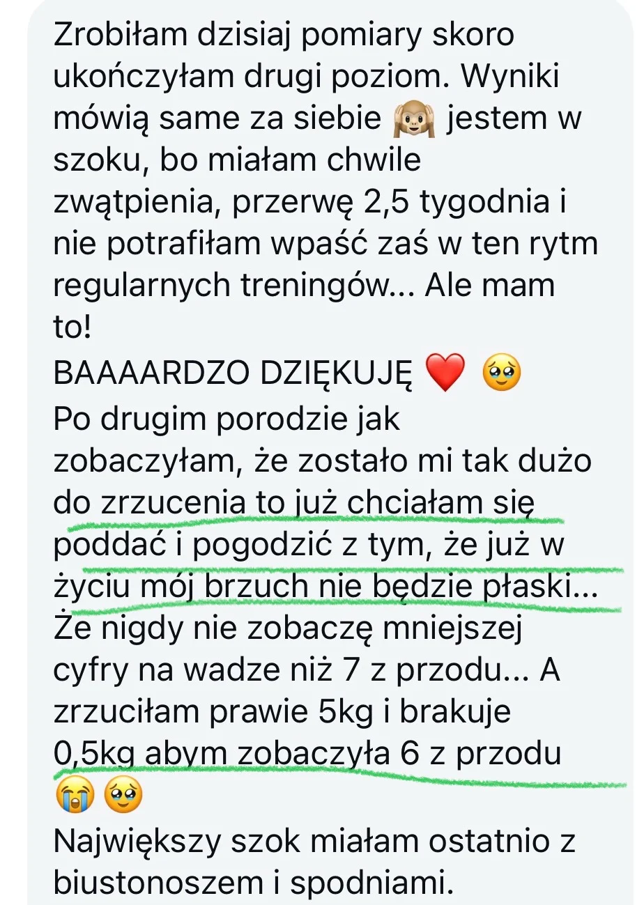 Wiadomość od uczestniczki programu